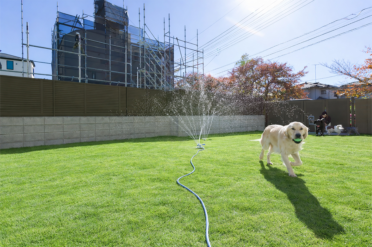 庭のエクステリア施工事例画像